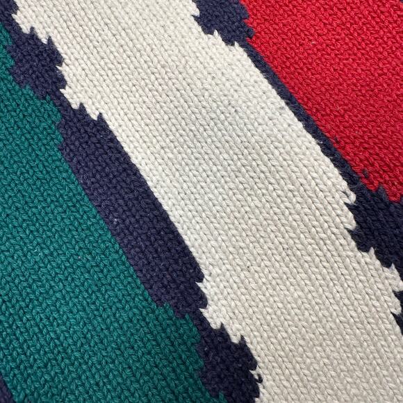 Vintage 1990’s Striped Cotton Grandpa Sweater - Picture 4 of 7